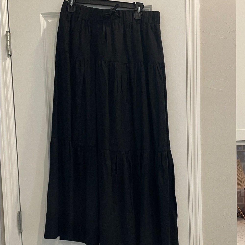 Nicole Miller Classic Black Maxi Skirt